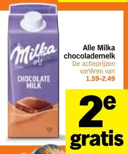 Albert Heijn Alle Milka chocolademelk aanbieding