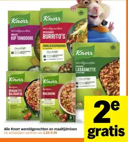 Albert Heijn Alle Knorr wereldgerechten en maaltijdmixen aanbieding