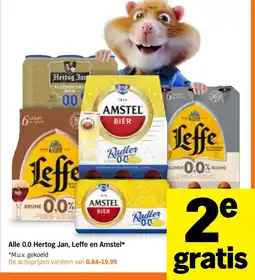 Albert Heijn Alle 0.0 Hertog Jan, Leffe en Amstel aanbieding