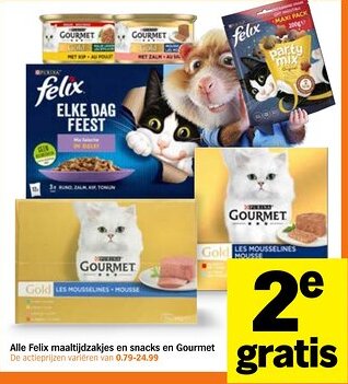 Albert Heijn Alle Felix maaltijdzakjes en snacks en Gourmet aanbieding