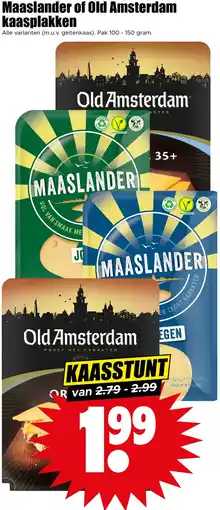 Dirk Maaslander of Old Amsterdam kaasplakken aanbieding