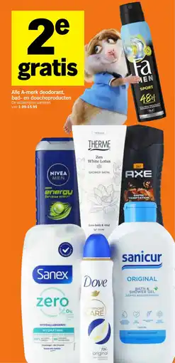 Albert Heijn Alle A-merk deodorant, bad- en doucheproducten aanbieding