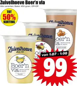 Dirk Zuivelhoeve Boer'n vla aanbieding