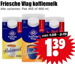 Dirk Friesche Vlag koffiemelk aanbieding