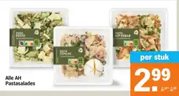 Albert Heijn Alle AH Pastasalades aanbieding
