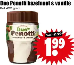 Dirk Duo Penotti hazelnoot & vanille aanbieding