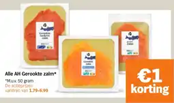 Albert Heijn Alle AH Gerookte Zalm aanbieding