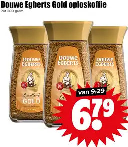 Dirk Douwe Egberts Gold oploskoffie aanbieding