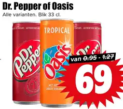Dirk Dr. Pepper of Oasis aanbieding
