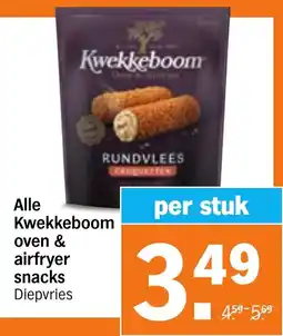 Albert Heijn Alle Kwekkeboom oven & airfryer snacks aanbieding