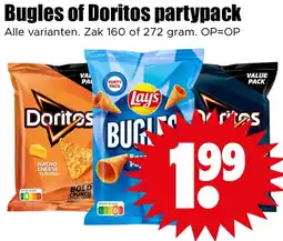 Dirk Bugles of Doritos partypack aanbieding