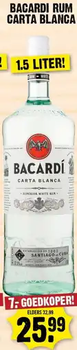 Dirk Bacardi rum carta blanca aanbieding
