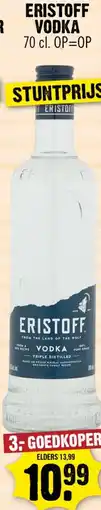 Dirk Eristoff vodka aanbieding