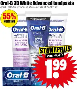Dirk Oral-B 3D White Advanced tandpasta aanbieding