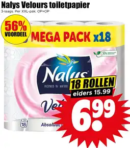 Dirk Nalys Velours toiletpapier aanbieding