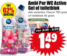 Dirk Ambi Pur WC Active Gel of toiletblok aanbieding