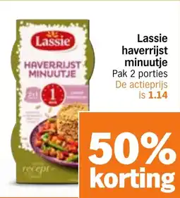 Albert Heijn Lassie Haverrijst Minuutje aanbieding