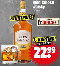 Dirk Glen Talloch whisky aanbieding