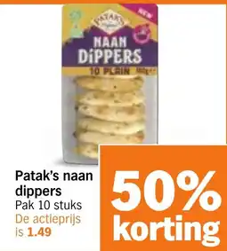 Albert Heijn Patak's Naan Dippers aanbieding