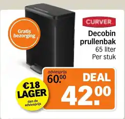 Albert Heijn Curver Decobin Prullenbak aanbieding