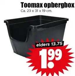 Dirk Toomax opbergbox aanbieding
