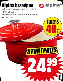 Dirk Alpina braadpan aanbieding
