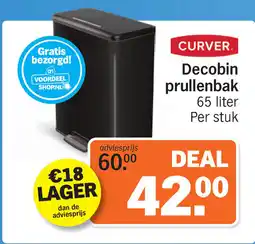 Albert Heijn Curver Decobin Prullenbak aanbieding