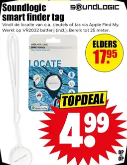 Dirk Soundlogic smart finder tag aanbieding
