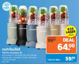 Albert Heijn nutribullet 900 Pro Exclusive All aanbieding