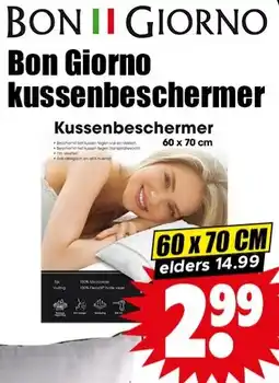 Dirk Bon Giorno kussenbeschermer aanbieding