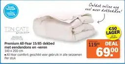Albert Heijn Ten Cate Premium All-Year 15/85 dekbed met eendendons en veren aanbieding