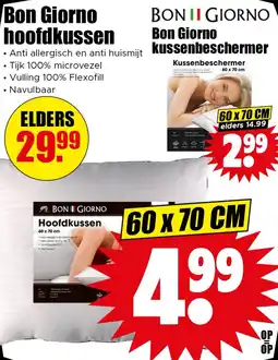 Dirk Bon Giorno hoofdkussen aanbieding