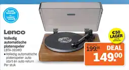 Albert Heijn Lenco Volledig automatische platenspeler LBTA-165WD aanbieding