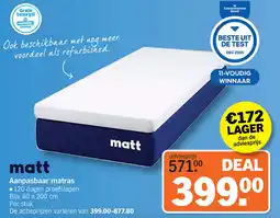 Albert Heijn Matt Aanpasbaar matras aanbieding