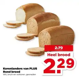 PLUS Korenlanders van PLUS Rond brood aanbieding