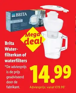 Lidl Brita Water Filterkan of waterfilters aanbieding