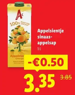 Lidl Appelsientje sinaasappelsap aanbieding