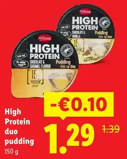 Lidl High Protein duo pudding aanbieding