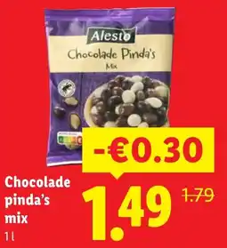 Lidl Chocolade Pinda's Mix aanbieding