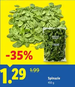 Lidl Spinazie aanbieding