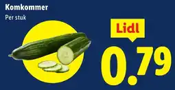 Lidl Komkommer aanbieding