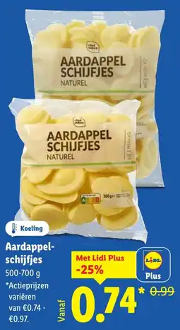 Lidl Aardappelschijfjes aanbieding