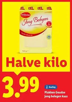 Lidl Plakken Goudse jong belegen kaas aanbieding