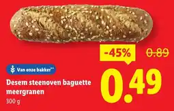 Lidl Desem steenoven baguette meergranen aanbieding