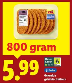 Lidl Gekruide gehaktschnitzels aanbieding