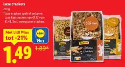 Lidl Luxe crackers aanbieding