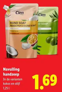 Lidl Navulling handzeep aanbieding
