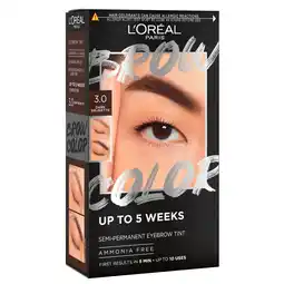 Kruidvat L'Oréal Paris 3.0 Dark Brunette Brow Color Wenkbrauwverf aanbieding