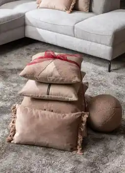 Henders & Hazel Timeless kussen-set 6-delig - Camel aanbieding