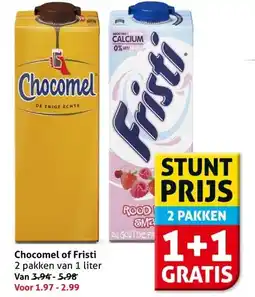 Hoogvliet Chocomel of Fristi aanbieding